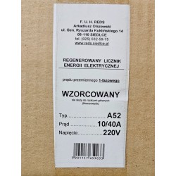 LICZNIK 1-FAZ. 10/40A A5