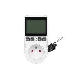 TERMOSTAT CYFR. Z GNIAZDEM 230V